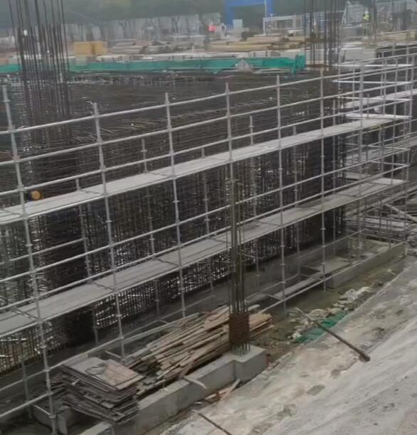 潍坊钢管/盘扣/轮扣/木架板租赁工地实拍现场